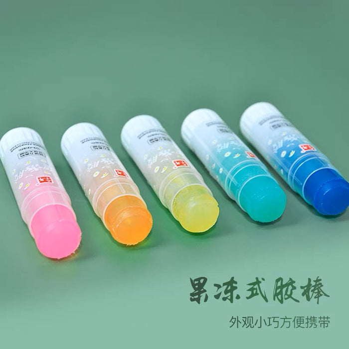 WQN Glue Stick - Random Color 9g 五千年儿童果冻胶棒固体胶棒 颜色随机 9g