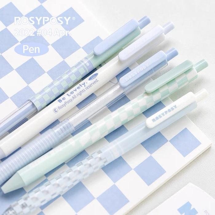 RosyPosy Gel Ink Pen 棋盘格中性笔