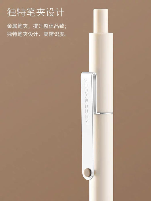 KACO MIDOT Series Fast Drying Gel Ink Pen Set - City Coffee - 0.5mm Black Ink KACO MIDOT点途 城市咖啡 中性笔3支装按动式0.5黑芯