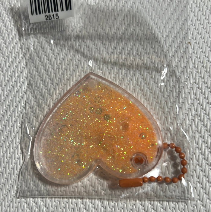 异形流沙咕盘心形橘色