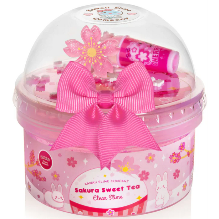 Sakura Sweet Tea Clear Slime 樱花甜茶史莱姆软泥玩具