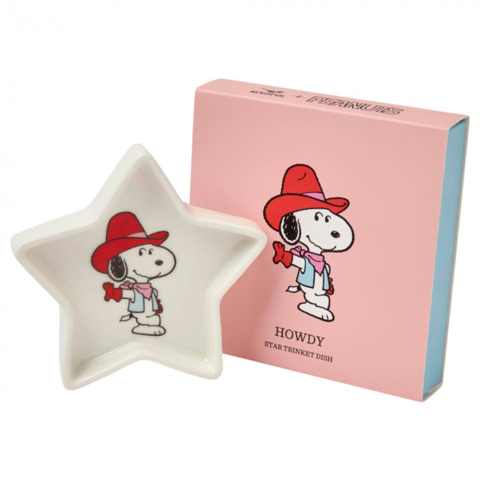 Peanuts Snoopy Ceramic Trinket Dish - Howdy (10cm)史努比主题陶瓷收纳盘 - 牛仔