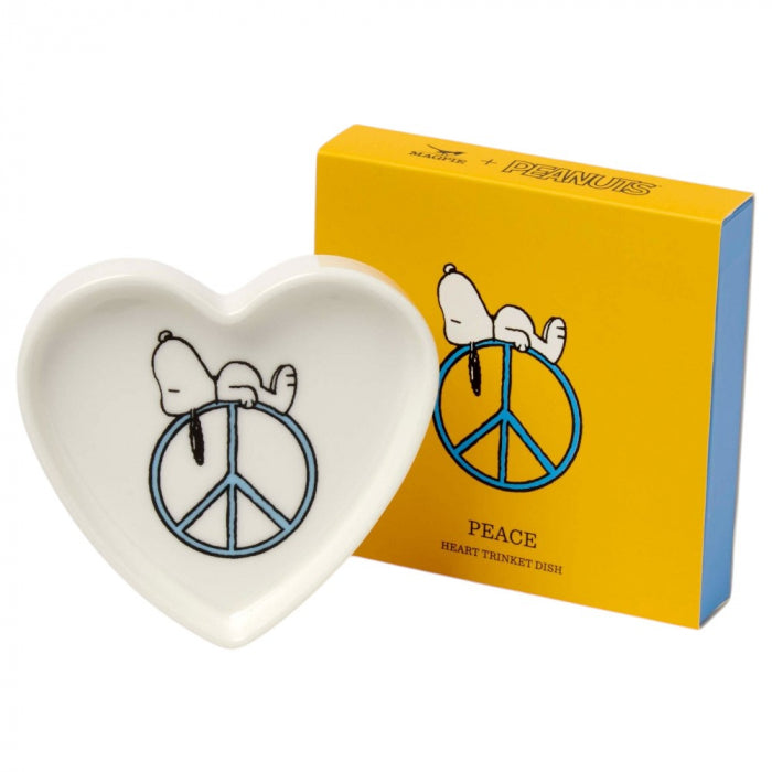 Peanuts Snoopy Ceramic Trinket Dish - Peace (10cm)史努比主题陶瓷收纳盘 - 和平