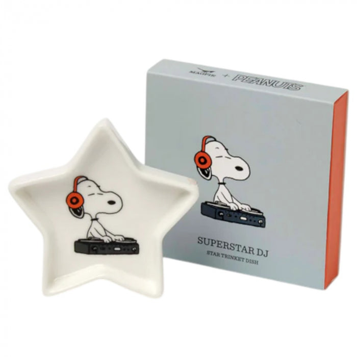 Peanuts Snoopy Ceramic Trinket Dish - Superstar DJ (10cm)史努比主题陶瓷收纳盘 - 超级明星DJ