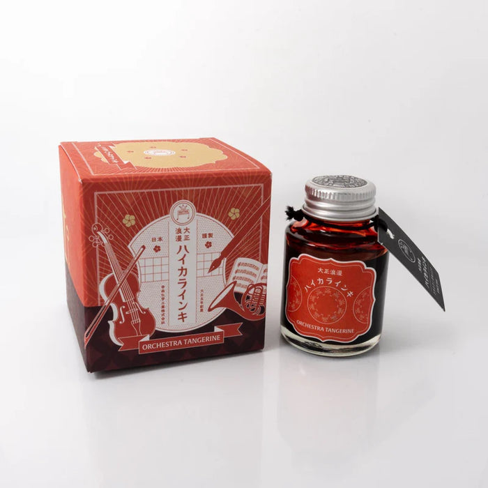 Taisho Romance Fountain Pen Ink - Orchestra Tangerine 日本寺西化学出品 大正浪漫系列钢笔墨水 橘红乐队