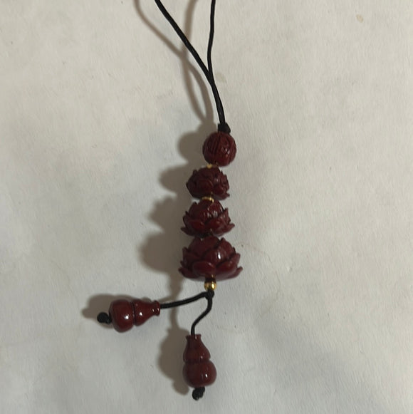 紫金砂莲花小挂饰