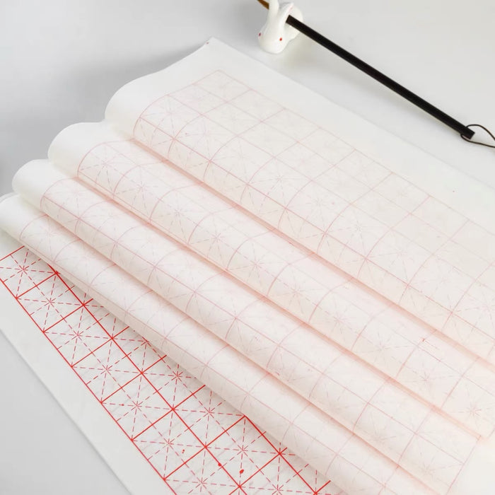 Processed Xuan Paper for Traditional Chinese Calligraphy Practicing 米字格熟宣 3x3cm 70格