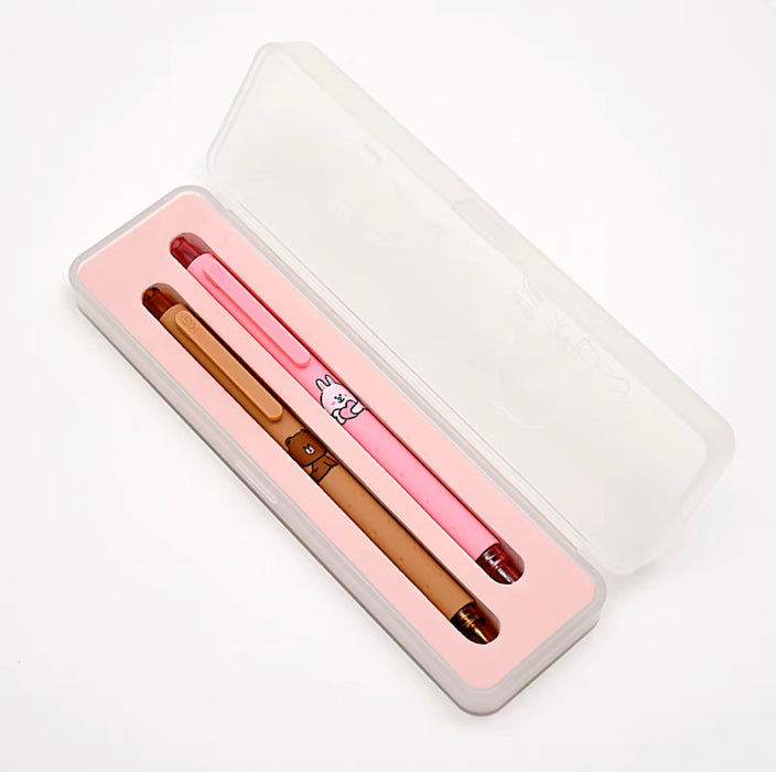 KACO LINE FRIENDS Gel Ink Pen - 0.5mm Black InkKACO菁点 布朗熊可妮兔 按动式0.5mm黑色