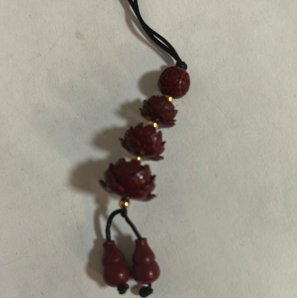 紫金砂莲花小挂饰