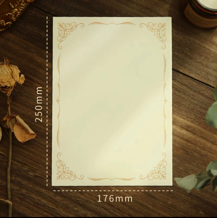 Artistic Letter paper: Crown 10pcs B5欧式信纸：皇冠之上 10张