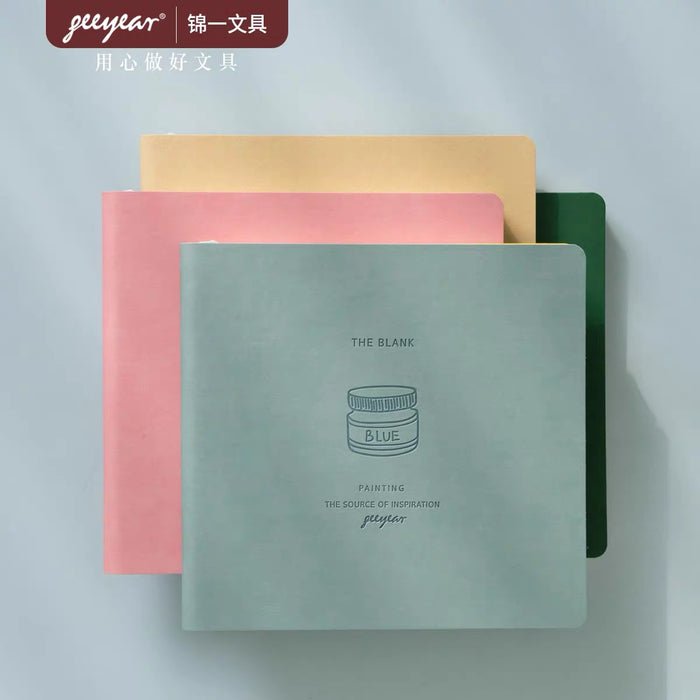 GEEYEAR Blank Painting Book - Random Color 锦一空白绘画本素描本笔记本 颜色随机