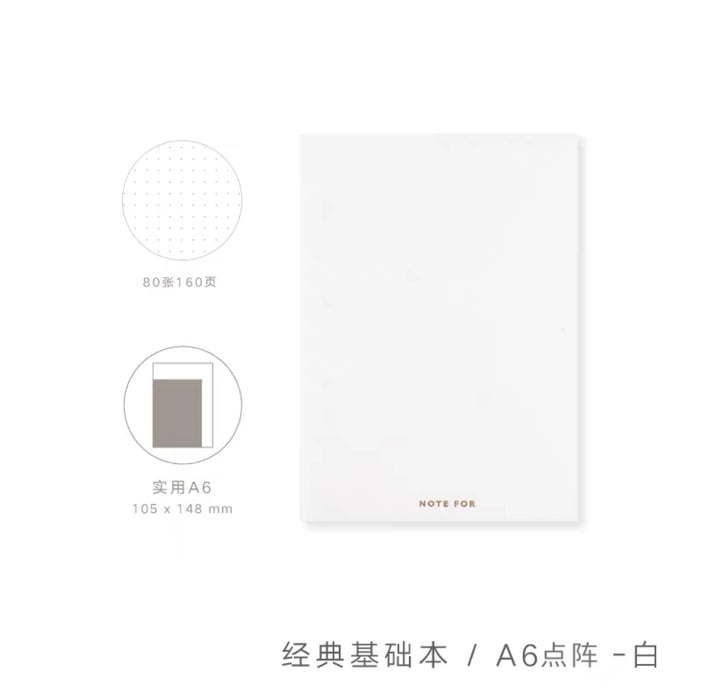 NOTE FOR Handbook Refill - A6 Dotted White NOTE FOR 献礼款手帐本内芯A6白-点阵
