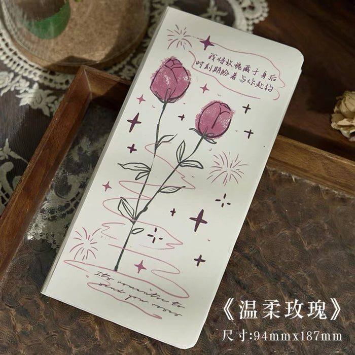MR.PAPER Rose Series Handbook - Squared 纸先生玫瑰治愈系列手账本 方格页 颜色随机