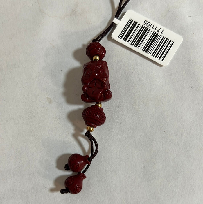 紫金砂吞金兽小挂饰