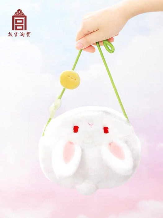 故宫淘宝文创小玉兔橘猫斜挎包毛绒包包卡通