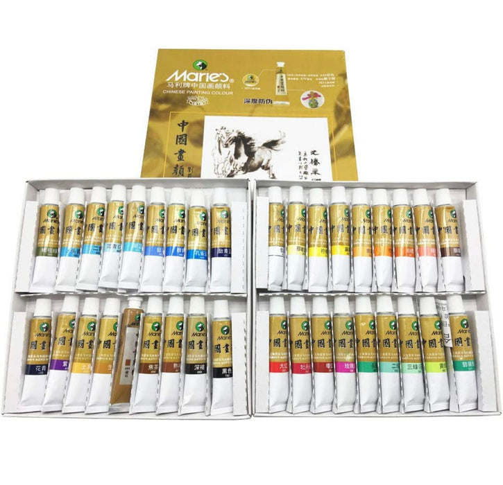 Marie‘s Chinese Painting Colors - 36 Colors 马利牌 国画颜料 36色
