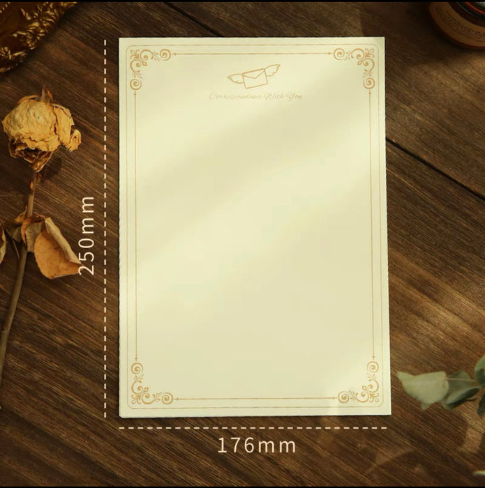 Artistic Letter paper: Letters From Afar A4欧式信纸：书信往来 10张