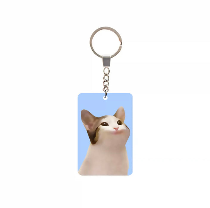 POPCAT Keychain 啵嘴猫动态挂件钥匙扣
