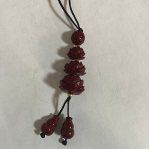 紫金砂莲花小挂饰