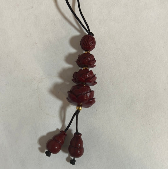 紫金砂莲花小挂饰