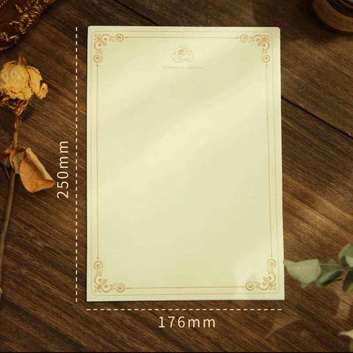 Artistic Letter paper: Love Letter 10pcs B5欧式信纸：浪漫情书 10张