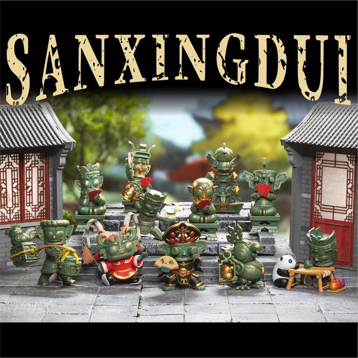 现货三星堆川蜀小堆民俗系列盲盒手办博物馆不带土潮玩收藏摆件