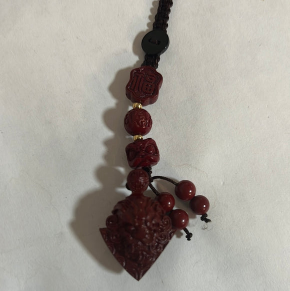 紫金砂狮头小挂饰