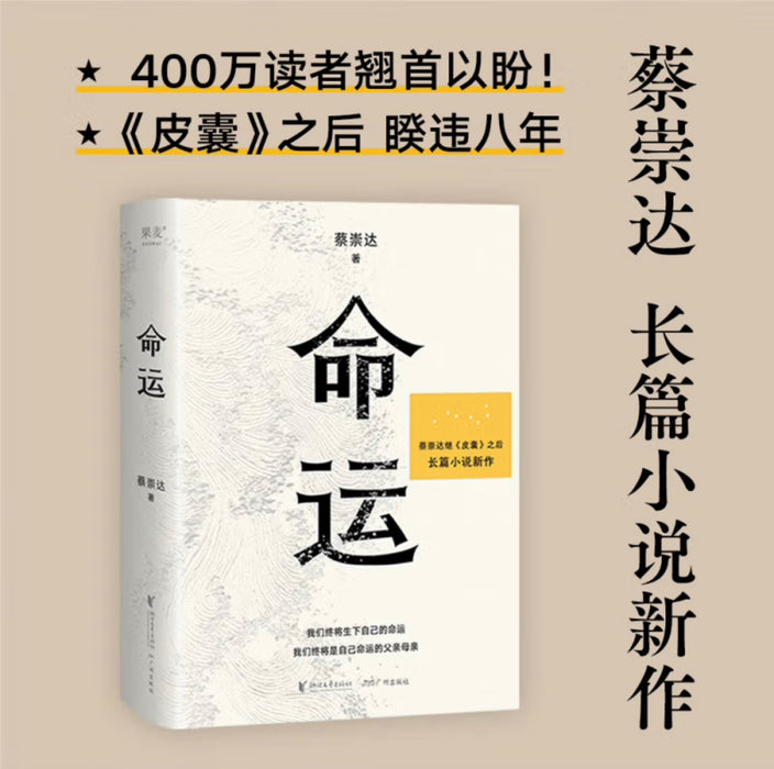 命运 畅销400万册皮囊作者蔡崇达长篇新作
