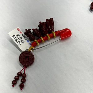 紫金砂回形针小挂饰