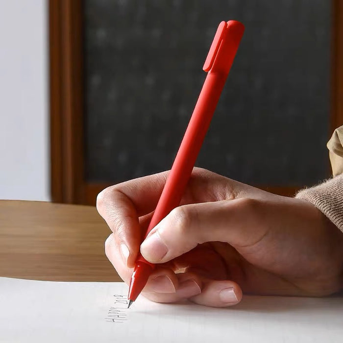 KACO K1 Gel Ink Pen 8pcs Set- 0.5mm Black Ink 彩色笔杆盖帽中性笔8支装0.5mm子弹头黑芯