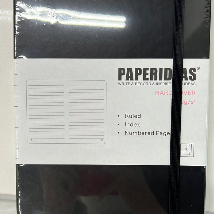 Paperideas 横线本 硬壳 黑色 A5 Paperideas Ruled Hardcover Notebook BLACK A5