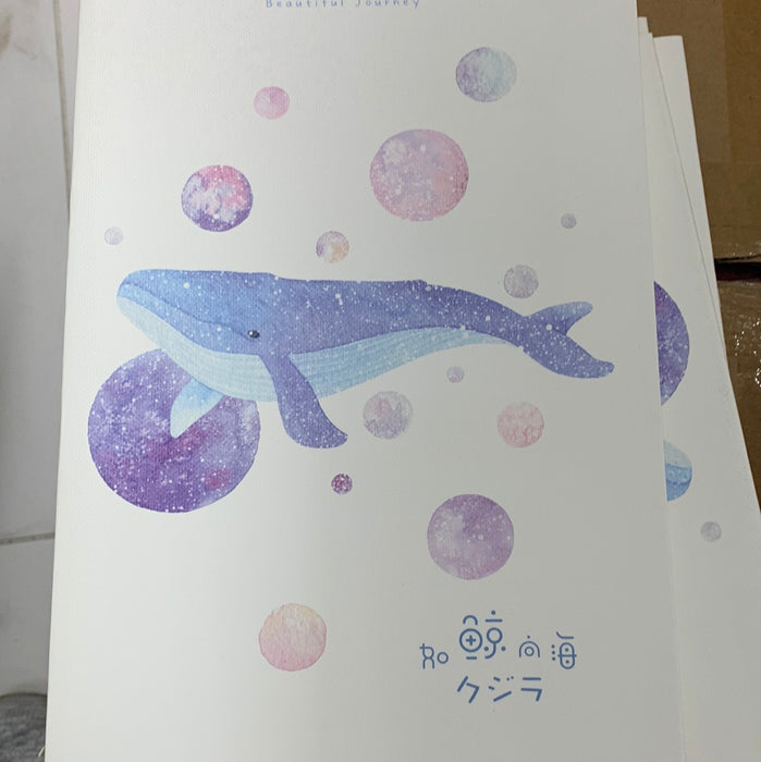 B5 Stitch-Bound Notebook B5车线本 如鲸向海