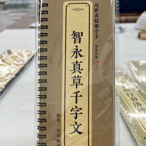 近距离临摹字卡：智永真草千字文