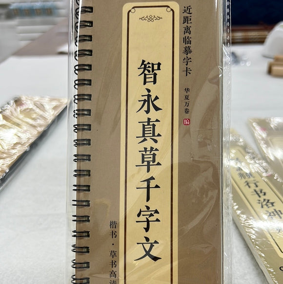 近距离临摹字卡：智永真草千字文