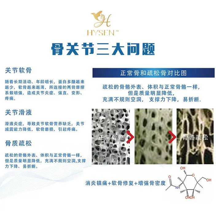 Hysen海森骨康宁 氨糖软骨素钙片