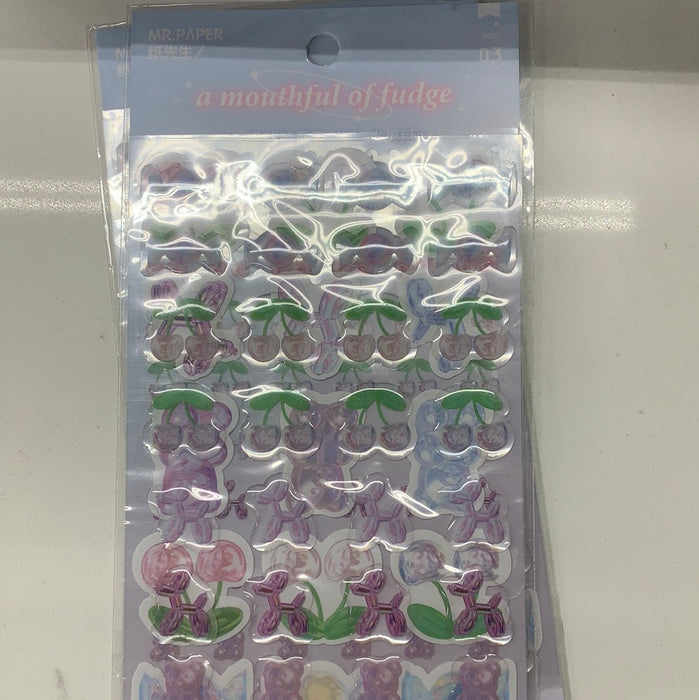 MR.PAPER Decoration Stickers - A Mouthful of Fudge 纸先生萌系装饰贴纸 水果糖