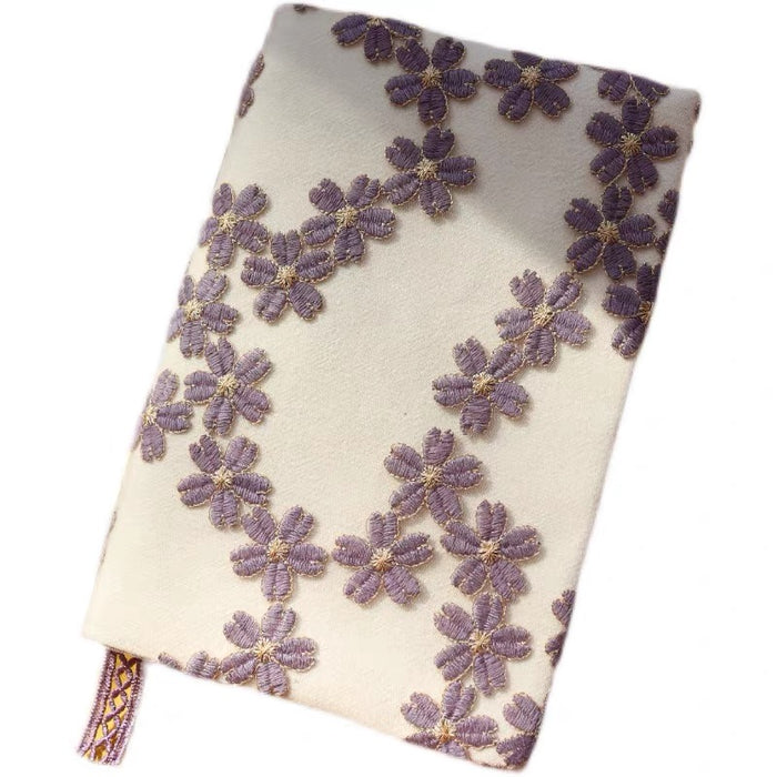 Traditional Embroidery Journal Notebook - A6 真我 葡萄成熟时 重工刺绣手工布书衣 手账本A6