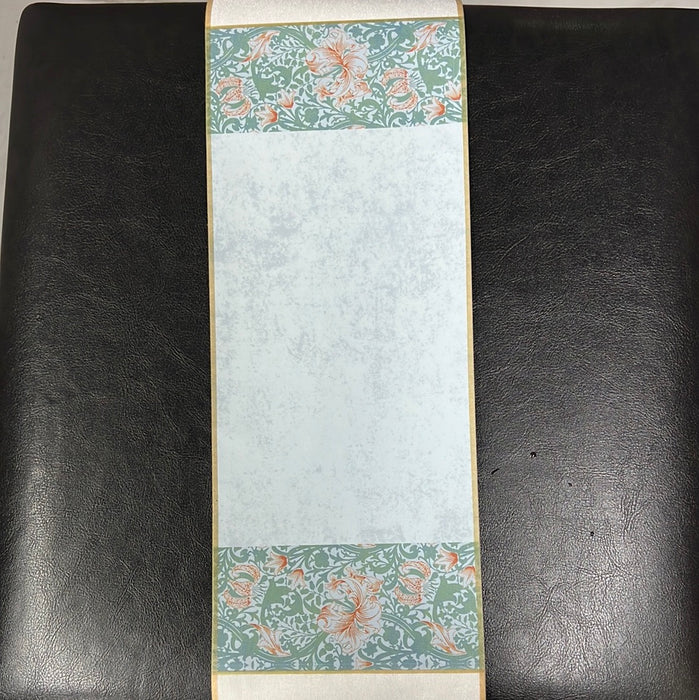 Blank Scroll for Calligraphy 空白小卷轴 云水蓝