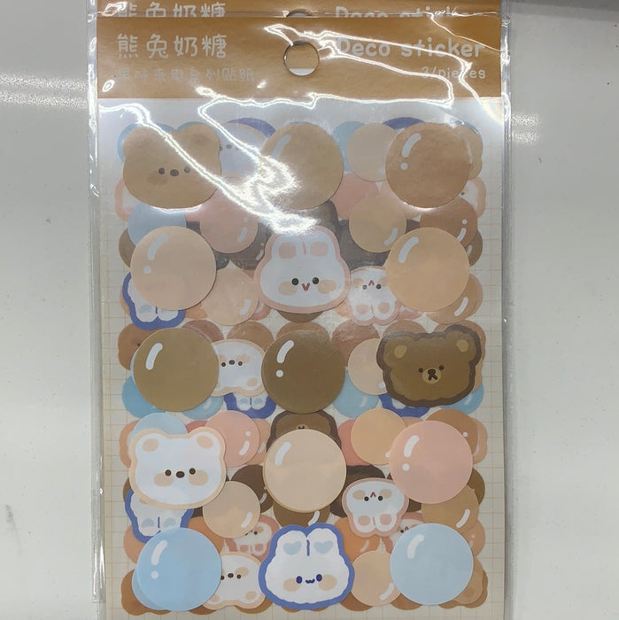 Decoration Stickers 熊兔奶糖贴纸