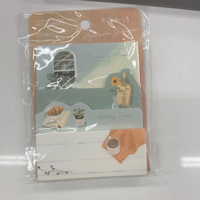 CardLover Memo Paper - Afternoon Whisper - 4 Designs x 25 pcs 信的恋人异形便签纸 午后私语 4款，25张/款