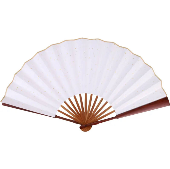 Blank Xuan Paper Fan for Calligraphy Practicing 7# 宣纸扇子空白DIY书法题字 7寸