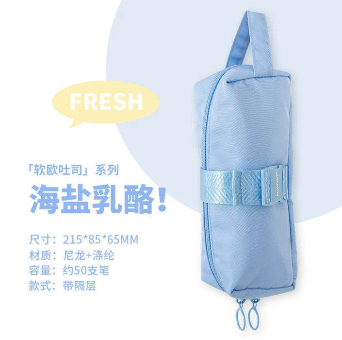 ROSYPOSY Nylon Pen Bag - Blue Rosyposy软欧吐司系列大容量笔袋 蓝色
