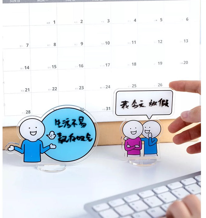 Acrylic Decorative Memo Stand小蓝和他的朋友亚克力立牌-悄悄话款