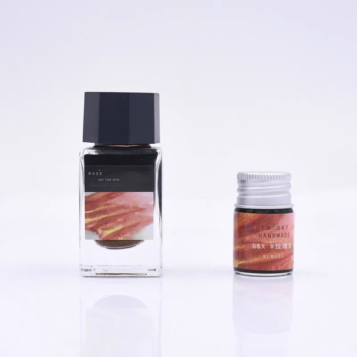 Colored Non-Carbon Ink 金粉彩墨非碳素墨水 18ml 玫瑰金