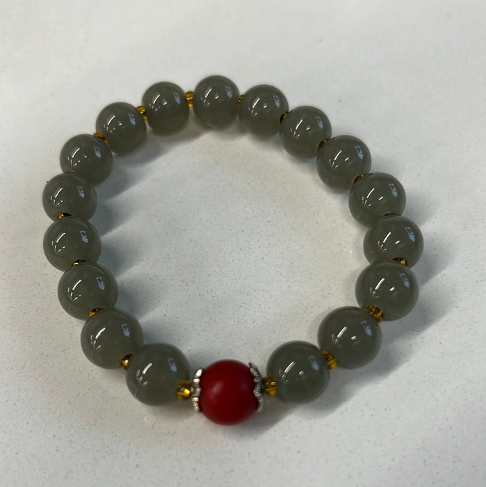 和田玉单圈手串