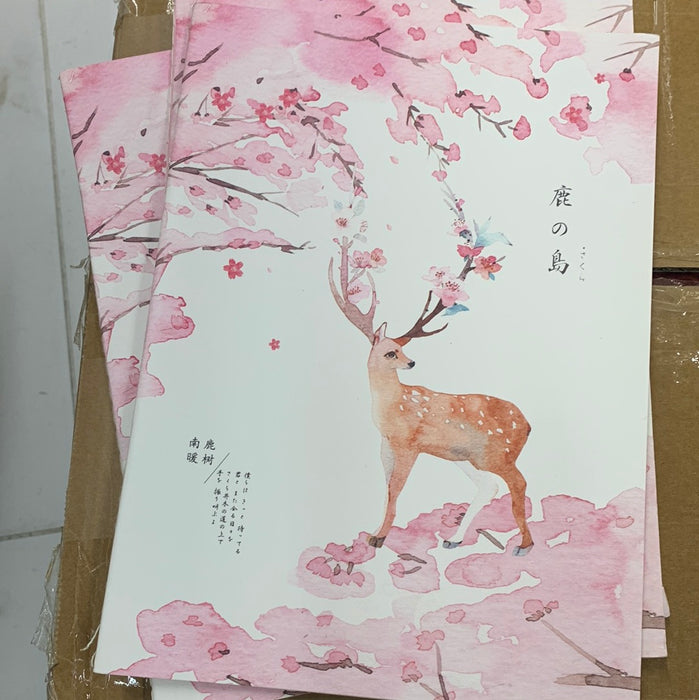 B5 Stitch-Bound Notebook B5车线本 浅鹿