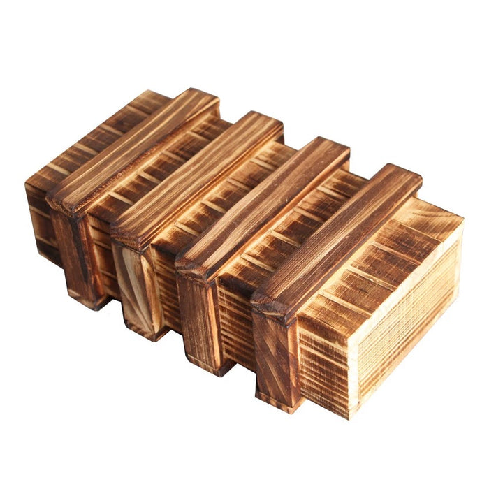 Wooden Puzzle Box 三开机关盒