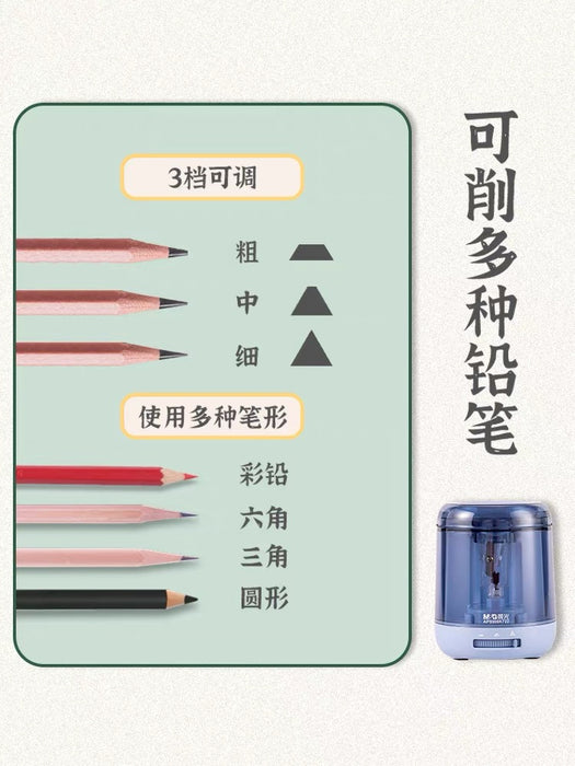 晨光电动削铅笔刀：蓝色