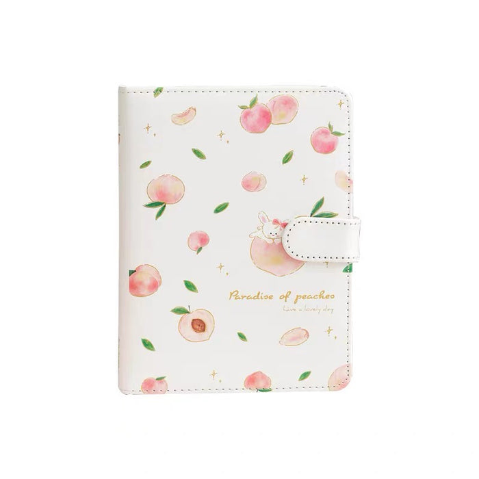 桃子手帐本磁扣本A6白色  Journal Notebook with Magnetic Closure