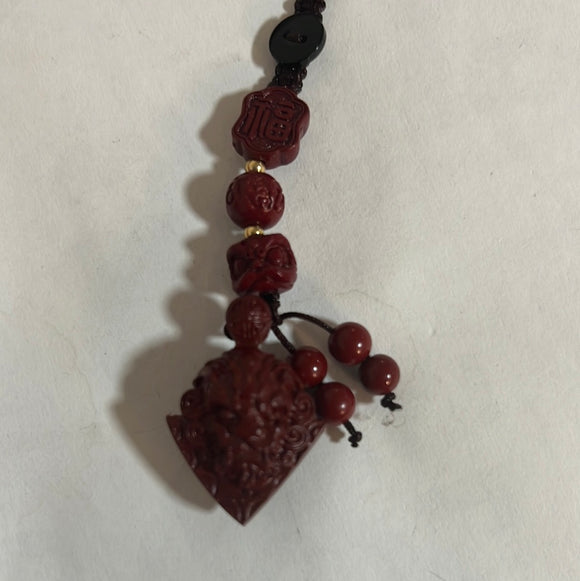 紫金砂狮头小挂饰